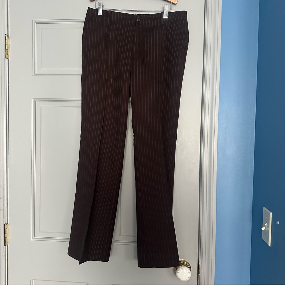 Women’s Brown Pinstripe Pants